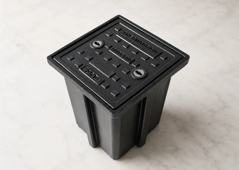 600x600 FRP chamber with cover