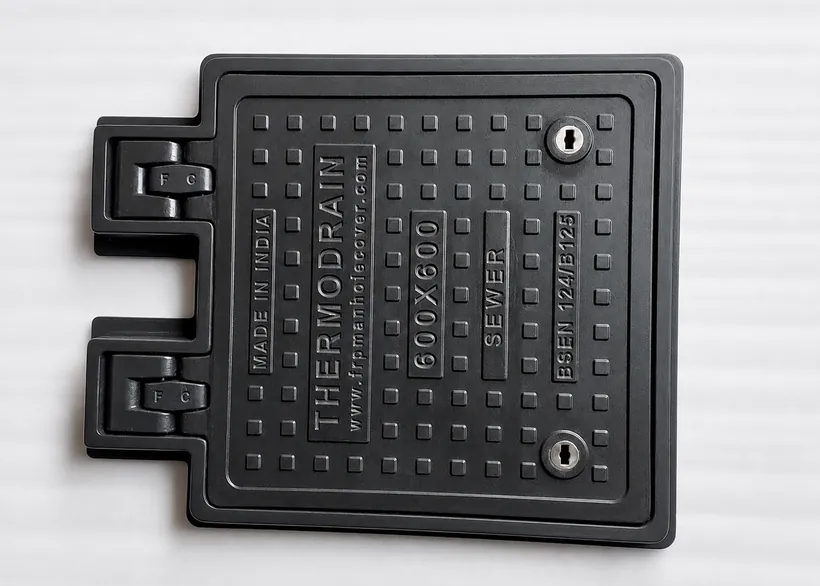 600×600 hinged sewer cover B125