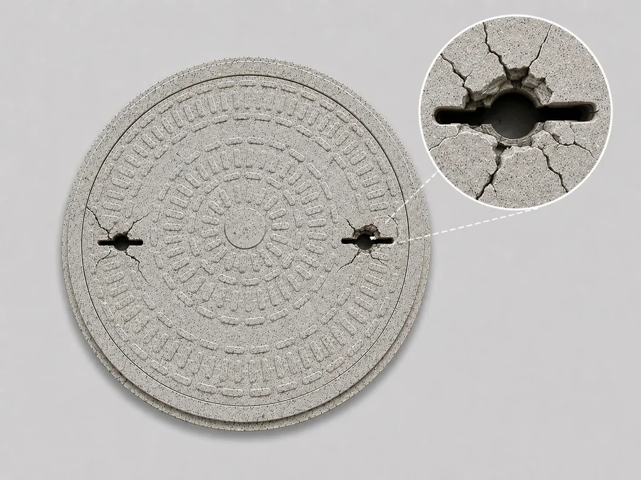 Ordinary keyhole with no insert